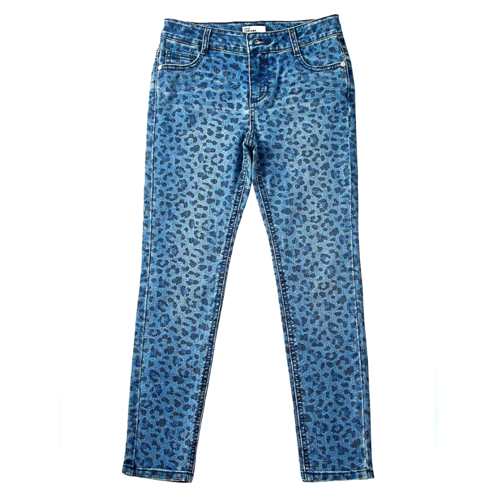 NWT Epic Threads Little Girl's Leopard-Print Skinny Jeans in 2T